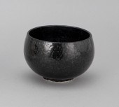 JAPANESE BLACK GLAZE POTTERY C