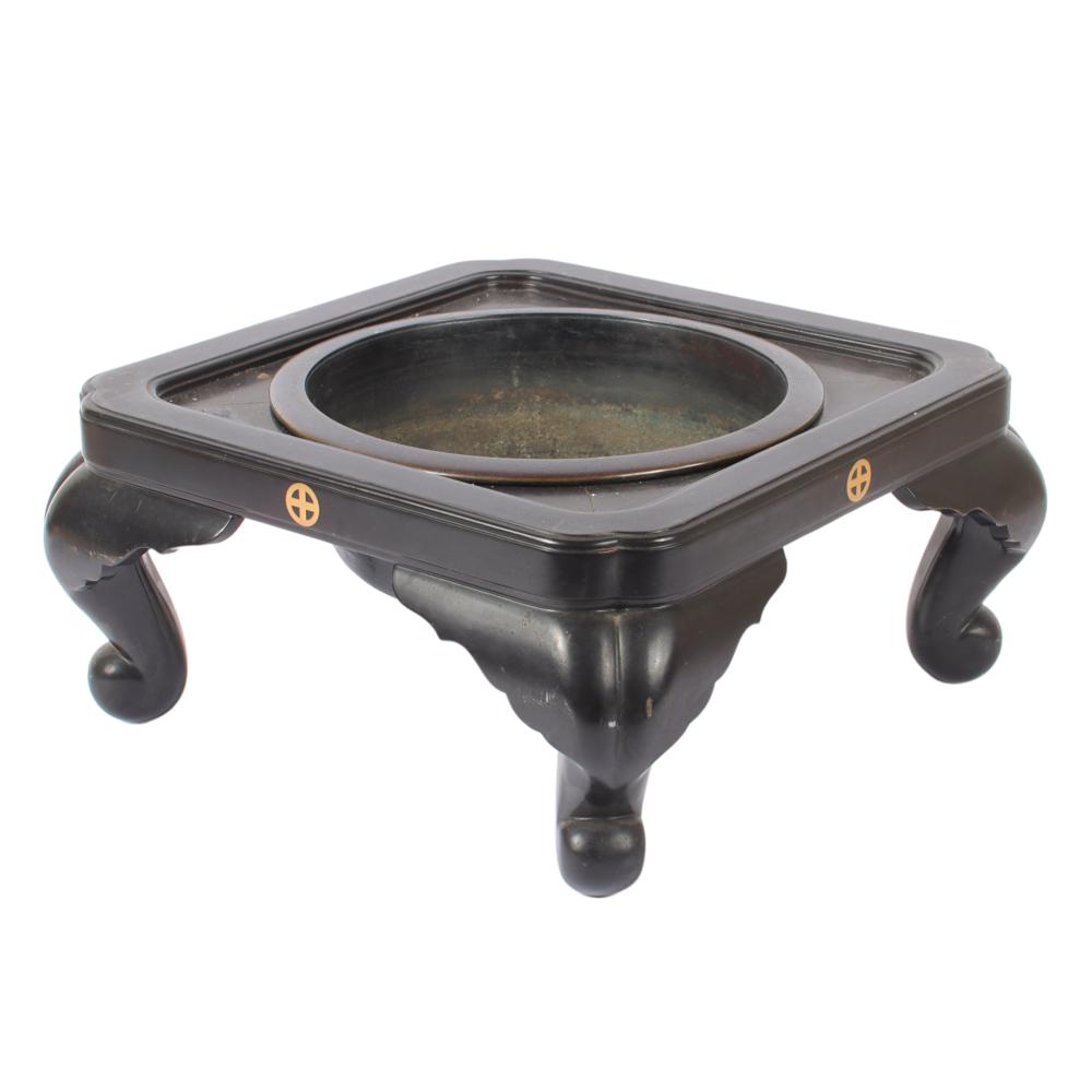 JAPANESE BLACK LACQUER EBONIZED