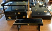 JAPANESE BLACK LACQUER MINIATU