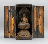 JAPANESE BLACK LACQUERED WOOD