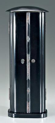 Japanese black lacquered zushi ,
