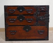 JAPANESE BLACK PAINTED WROUGHT