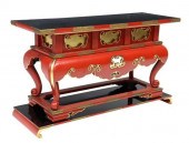 JAPANESE BLACK & RED LACQUER K
