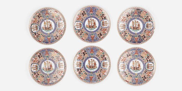 Japanese. 'Black Ship' dishes,