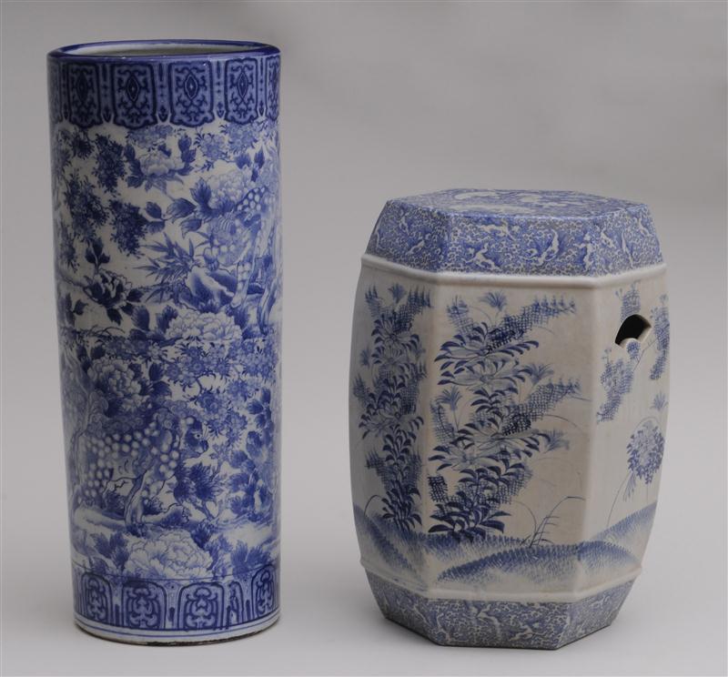 JAPANESE BLUE AND WHITE CERAMIC