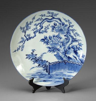 Japanese blue and white charger,