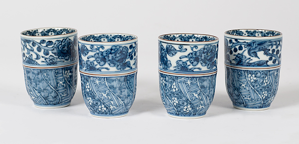 Japanese Blue and White Cups