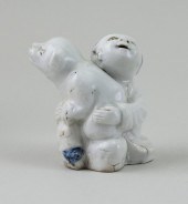 JAPANESE BLUE AND WHITE HIRADO