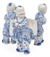 JAPANESE BLUE AND WHITE HIRADO