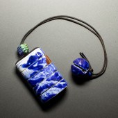 JAPANESE BLUE AND WHITE INRO J