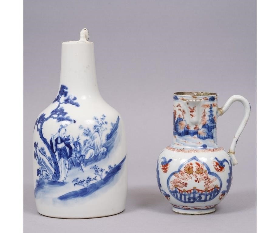 Japanese blue and white pitcher
