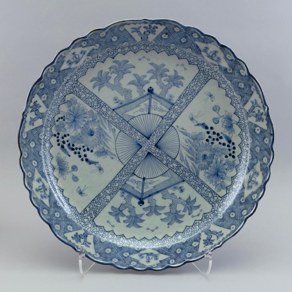JAPANESE BLUE AND WHITE PORCELAIN