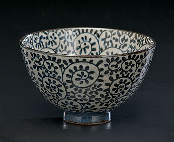 Japanese Blue and White Rice Bowl