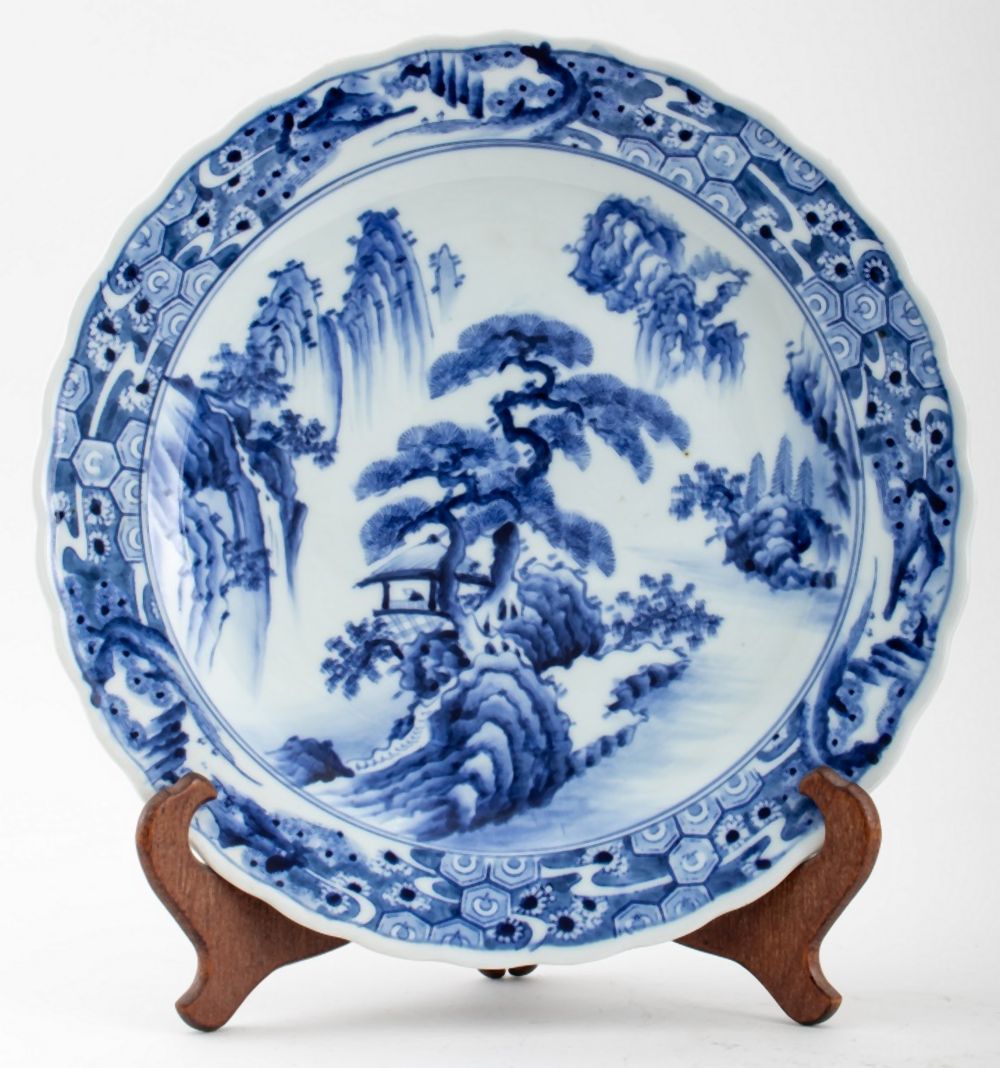 JAPANESE BLUE & WHITE PORCELAIN
