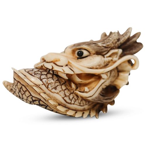 JAPANESE BONE CARVED DRAGON