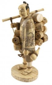 JAPANESE BONE OKIMONO FIGURE O