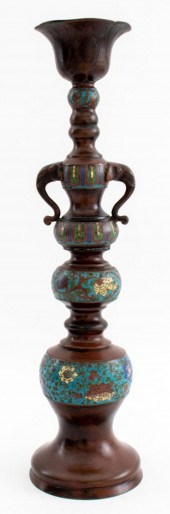 JAPANESE BRONZE AND CHAMPLEVE