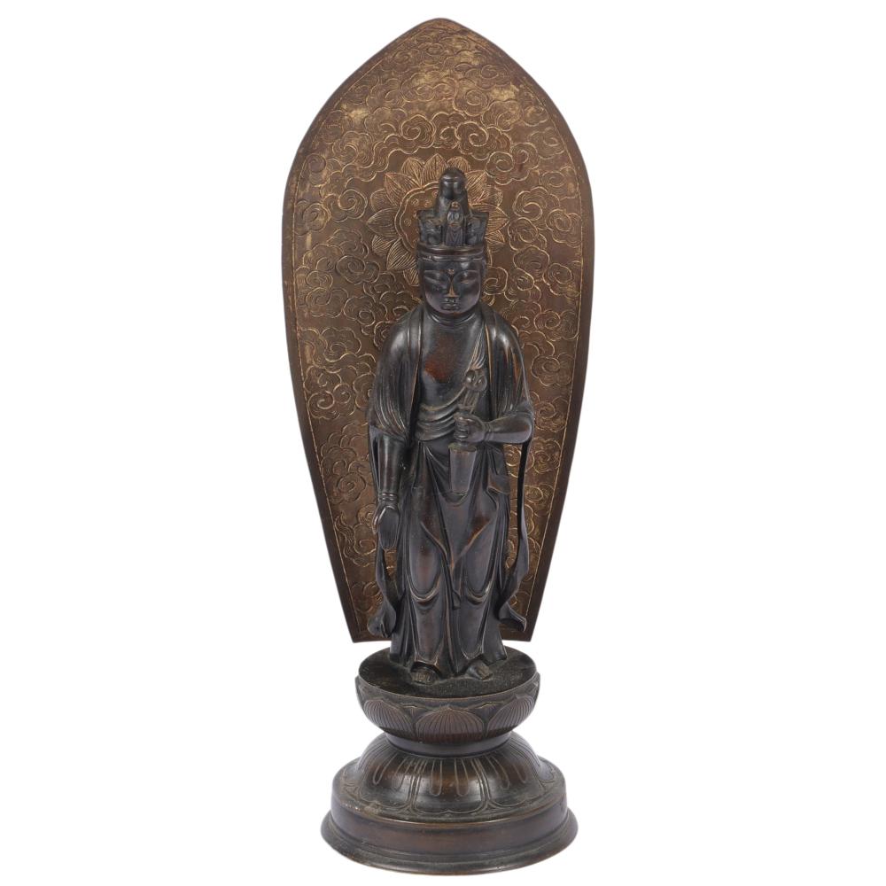 JAPANESE BRONZE ASIAN BUDDHIST