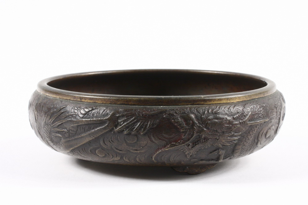 JAPANESE BRONZE BOWL - Early