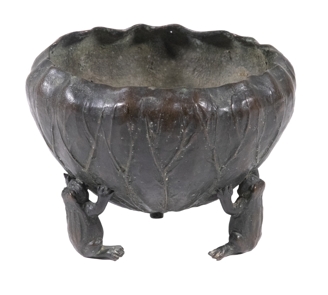 JAPANESE BRONZE BOWL Meiji Period