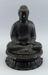 JAPANESE BRONZE BUDDHA 18/19TH