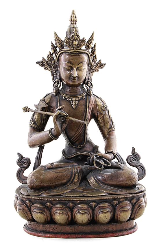 Japanese bronze Buddhist statue