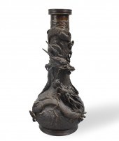 JAPANESE BRONZE CAST DRAGON VA