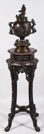 JAPANESE BRONZE CENSER, MEIJI