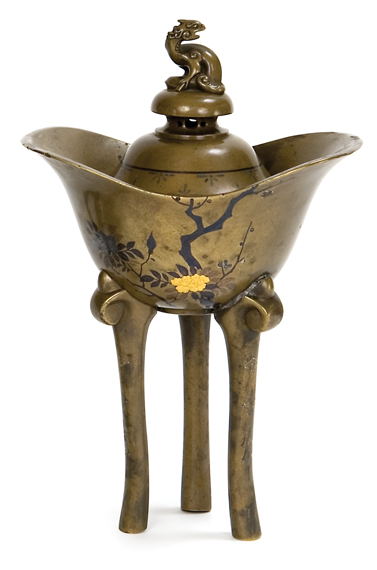 Japanese Bronze Censer 	 