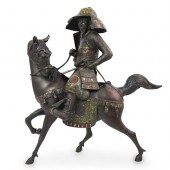 JAPANESE BRONZE CLOISONNé FIGU