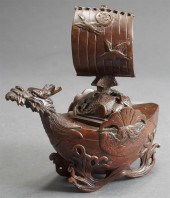 JAPANESE BRONZE DRAGON SHIP-FO