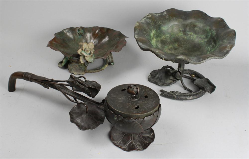 JAPANESE BRONZE FIGURAL CENSER