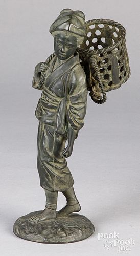JAPANESE BRONZE FIGURE, CA.