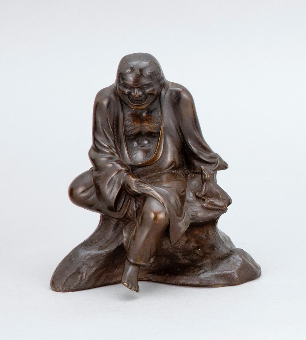 JAPANESE BRONZE FIGURE OF A