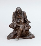JAPANESE BRONZE FIGURE OF A LA