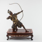 JAPANESE BRONZE FIGURE OF ARCH