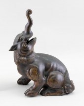 JAPANESE BRONZE FIGURE OF BAKU