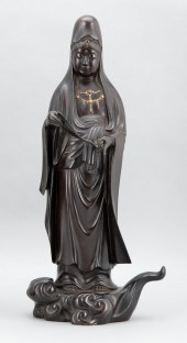 JAPANESE BRONZE FIGURE OF KANN
