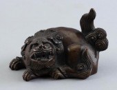 JAPANESE BRONZE FU DOG-FORM IN