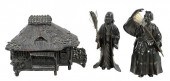 JAPANESE BRONZE HOUSE FORM CEN