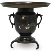 JAPANESE BRONZE IKEBANA USUBAT