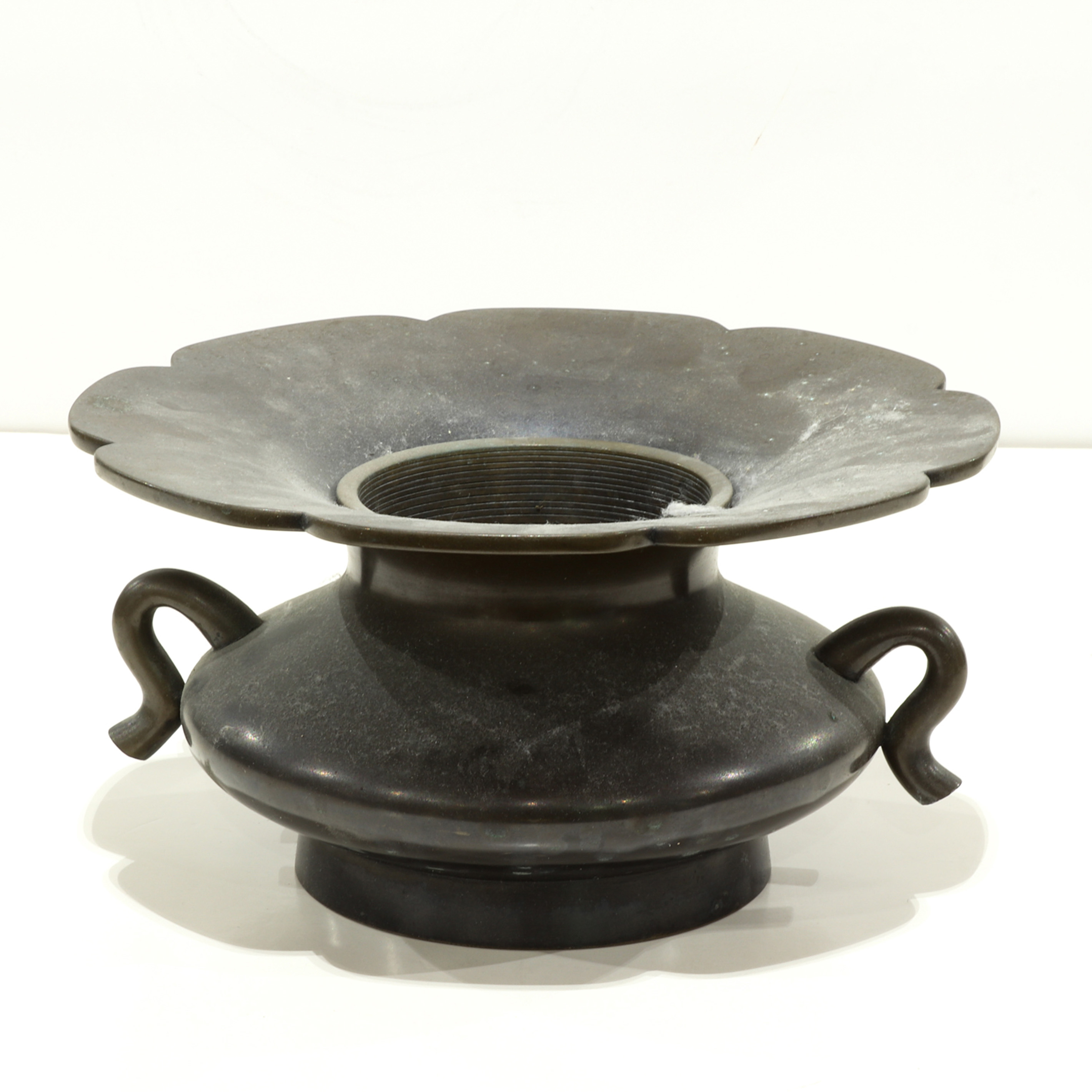 JAPANESE BRONZE IKEBANA VASE