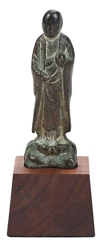 JAPANESE BRONZE JIZO BOSATSU FIGURE
