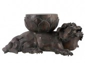 JAPANESE BRONZE KOMAINU FIGURE