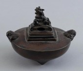 JAPANESE BRONZE KORO MEIJI PER