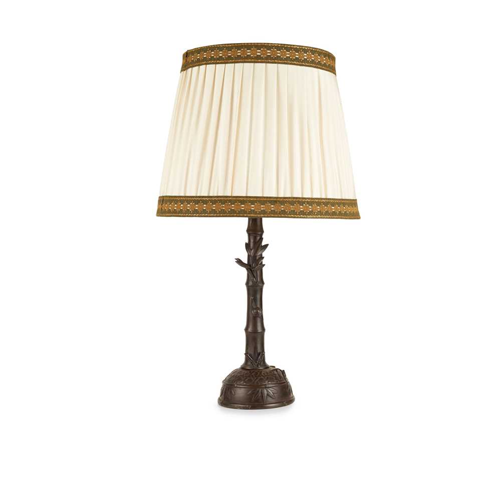 JAPANESE BRONZE LAMP EARLY 20TH