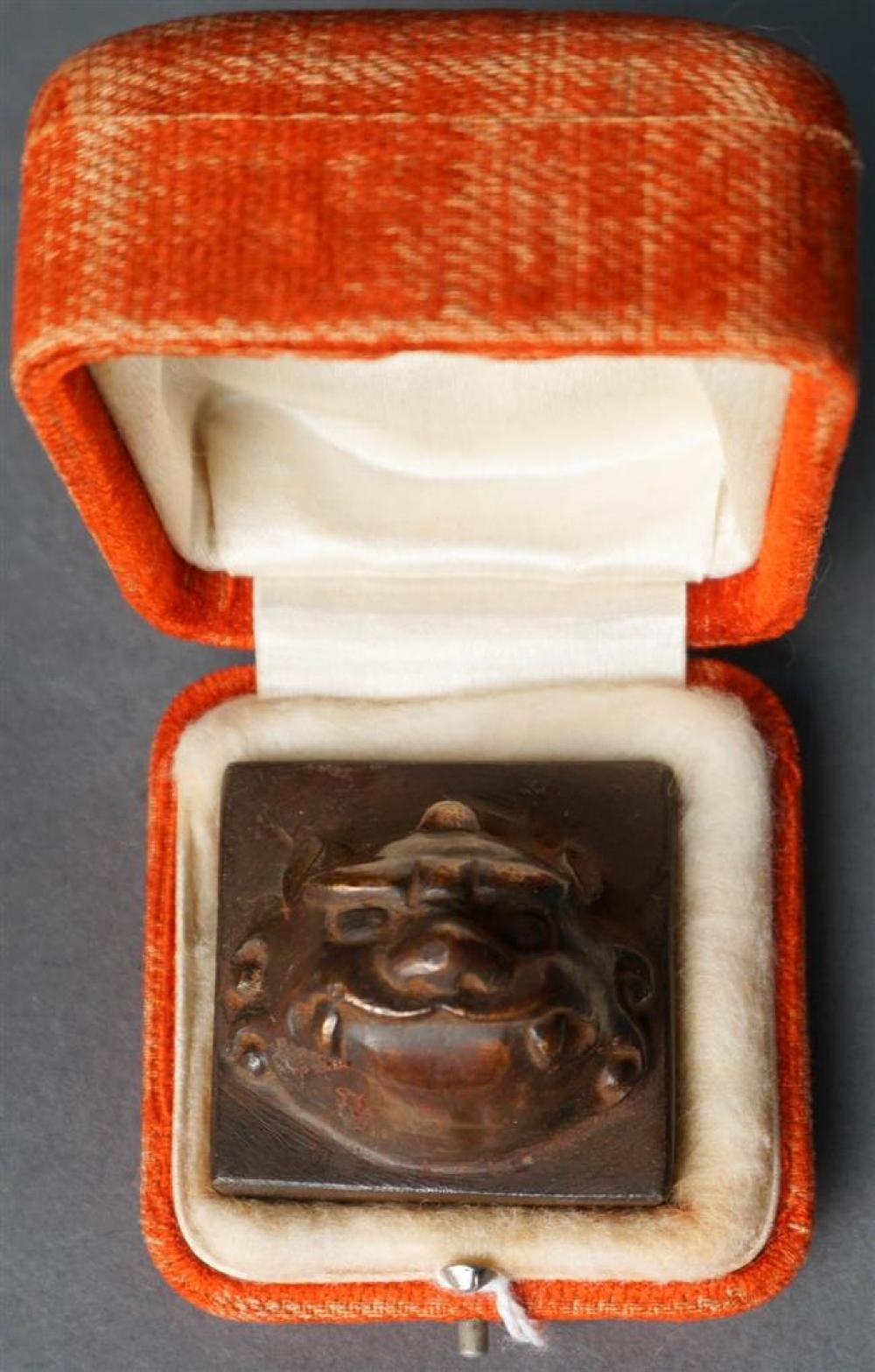 JAPANESE BRONZE MASK SEALJapanese