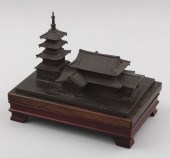 JAPANESE BRONZE MODEL OF A TEM