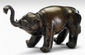 Japanese bronze model of a Bak