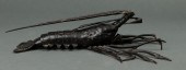 JAPANESE BRONZE MODEL OF AN AR